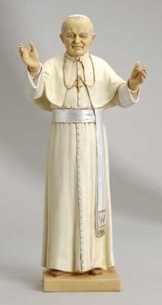 Pope John Paul II By Fontanini Statue Relgious Sculpture Life like